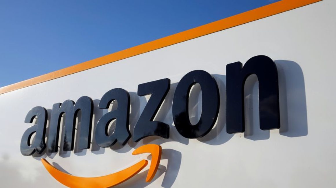 The logo of Amazon is seen at the company logistics centre in Boves, France, August 8, 2018. REUTERS/Pascal Rossignol - RC14A83B5750