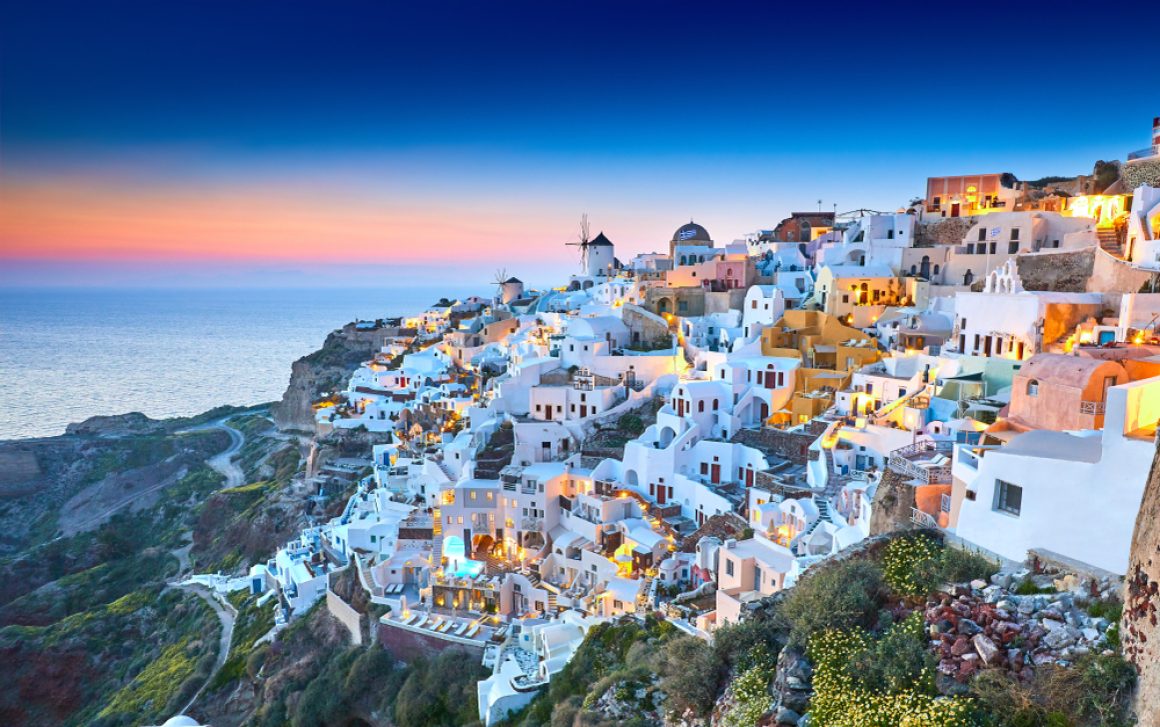 Church,Of,Santorini.,Fira,Town,On,Santorini,Island,,Greece.,Incredibly